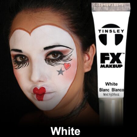 White paint makeup